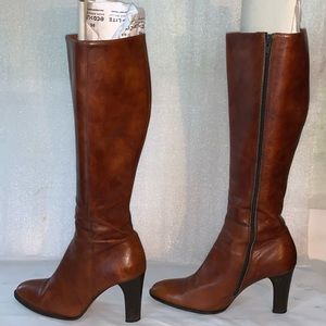 JCREW Leather Knee High Women’s High Heel Boots 8 Med